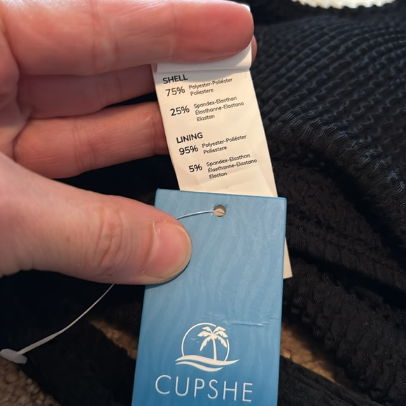 NWT Cupshe black swimsuit - Picture 9 of 10